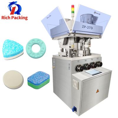 China 27D Rotary Tablet Pill Press Machine 25mm High Speed Stainless Steel GMP for sale