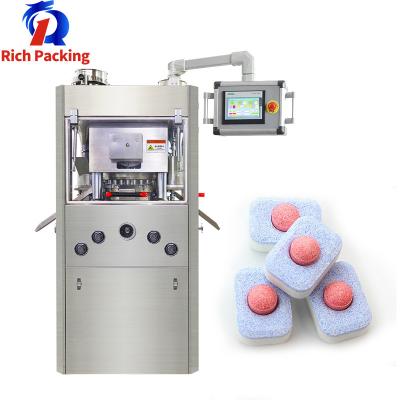 China Rotary Tablet Press Machine For Large Diameter Dishwashing Dishwasher Tablet for sale