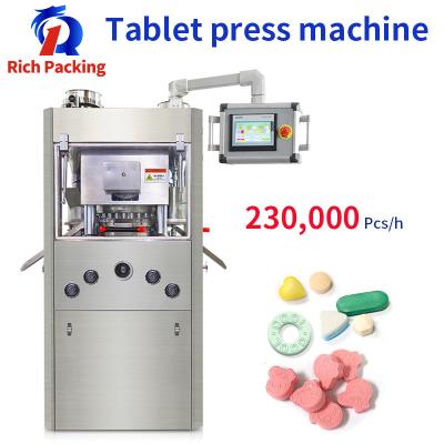 China Tablet Press Machine Rotary High Speed Capacity Automatic 25mm 230000 Pcs/h for sale