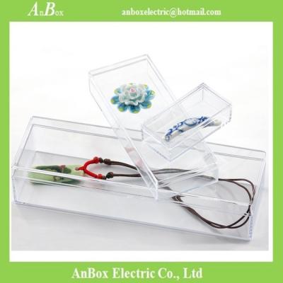China Cheap price high transparent PS material plastic packaging box with cover and bottom for sale