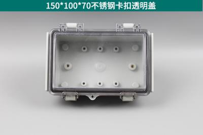 China Hinged Cover Stainless Steel Latch 150x100x70mm Junction Box with Mounting Plate, Universal IP67 Project Box Waterproof for sale