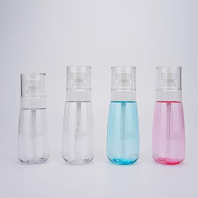 China PETG 80ml 100 Ml Fine Mist Spray Bottle With Clear Dust Cover for sale