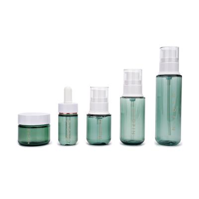 China White Plastic Lotion Pump Bottles , 30ml 50ml Cosmetic Dropper Bottles for sale