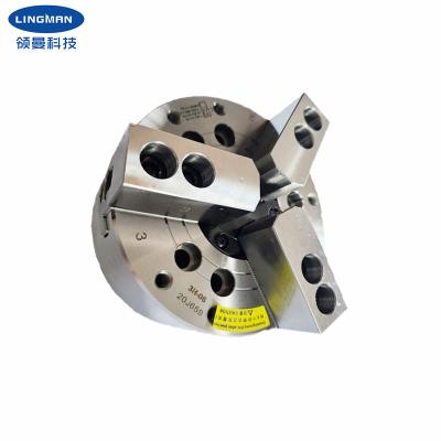 China 3 Jaws Chuck Through Hole Hydraulic Power Chuck For CNC Lathe Chuck for sale