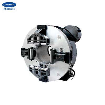 China 360 Degrees Rotation Pneumatic Rotary Chuck With Φ0-Φ170 Clamping Range for sale