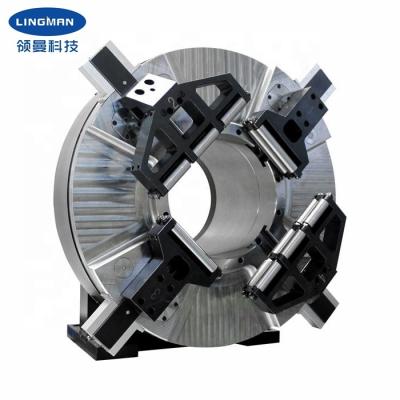 China 120mm Claw Stroke Pneumatic Rotary Chuck For Heavy Duty Applications for sale