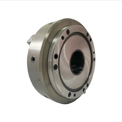 China Front Mounted Pneumatic 3 Jaw Chuck Big Hole Diameter for sale