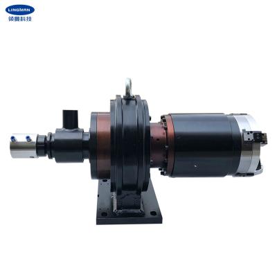 China Closed Center 4 Jaw Double Acting Laser Rotary Chuck for sale