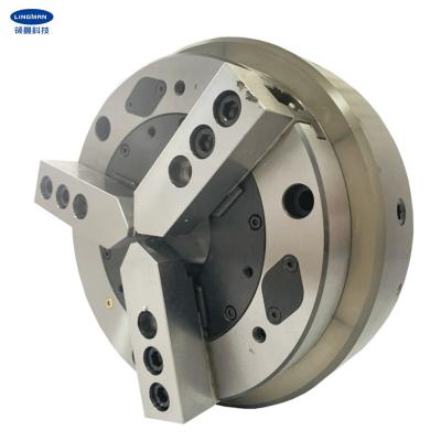 China Steel Pneumatic 3 Jaw Chuck For Pipe Thread Machine Tool for sale