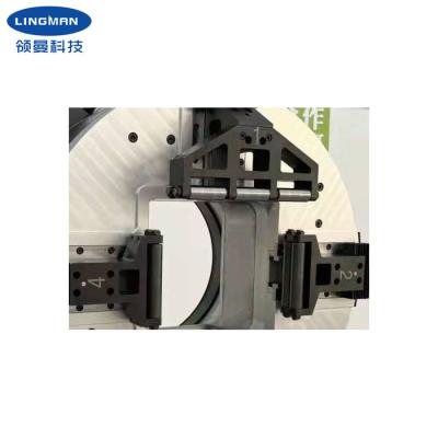 China High Accuracy Steel Pneumatic Rotary Chuck For Square Tube Laser Cutters for sale