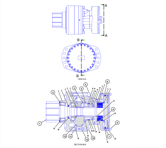 Additional parts diagram for assembly