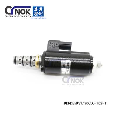 China Machinery Electronic Parts Diesel Excavator Solenoid Valve KDRDE5K31 30C50-102-T For SK200-6E SK230-6E for sale
