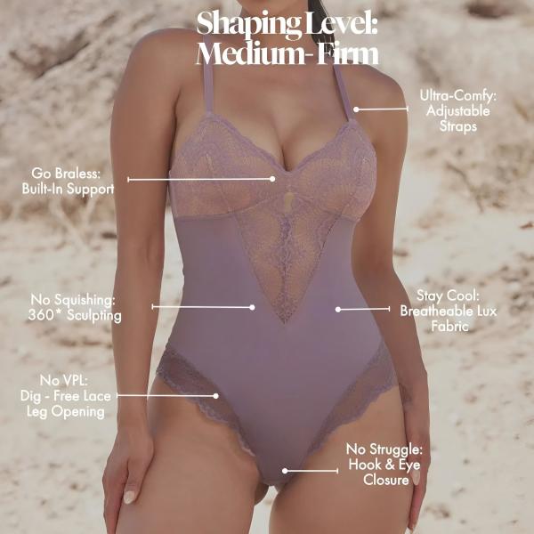 Quality Sculpting Lace Shapewear Bodysuit for sale