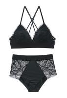 Quality New Lace Satin Bralette Set for sale