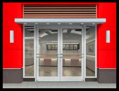 Chine Fluorocarbon Coated Aluminum Alloy Front Door KFC Shop Front Door à vendre