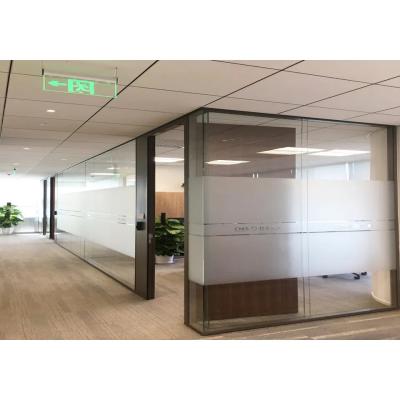 China Rectangle Frosted Glass Partition Wall Mounted Antifingerprint for sale