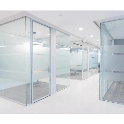 China Isolamento acústico de parede de escritório divisor de parede de vidro Sistemas de parede para divisória à venda
