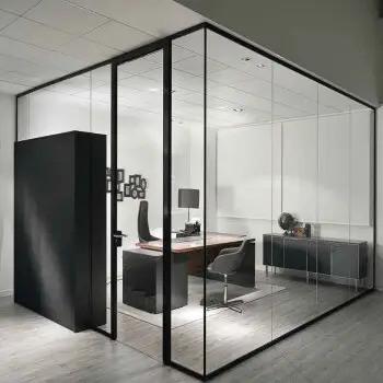 China Soundproof Aluminium Office Glass Partition Panel OEM for sale
