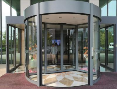 China Automatic Revolving glass door for sale