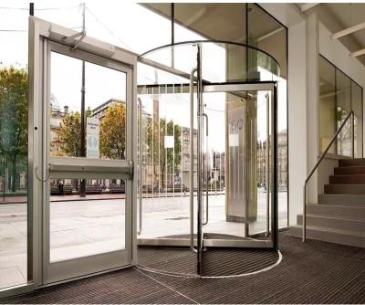 China Exquisite Technology Two-wing Automatic Revolving Door for Office Buildings for sale