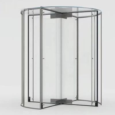 China Standard And Custom Sizes Automatic Revolving Door With Stainless Steel Finish à venda
