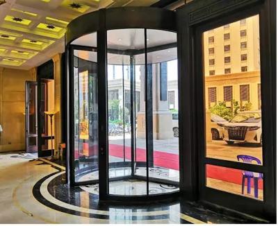 China Smooth and Safe Operation Automatic Revolving Door for Commercial à venda