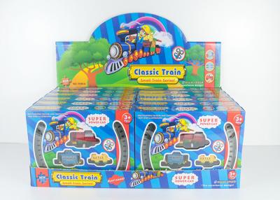 China Os brinquedos plásticos do jogo de crianças mini enrolam acima o trem clássico ajustado com trilha Railway à venda