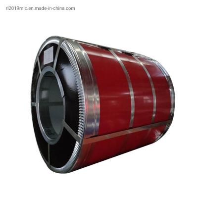 China PPGI Color Coated Steel Coil Pre-Painted Galvanized Steel Coil Ral 3020 for sale