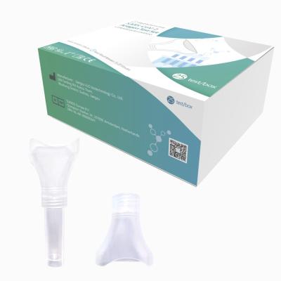 China Kit de autoprueba de antígeno de proteína de nucleocápside Colector de muestra de saliva 1 prueba/caja en venta