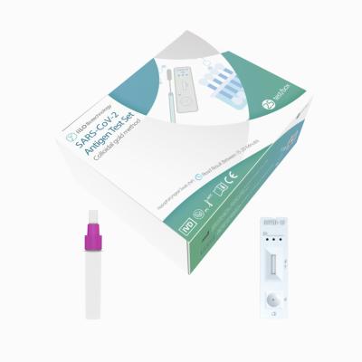 Chine Accueil Kit de test rapide d'antigène de 15 à 20 minutes Écouvillon nasopharyngé à vendre