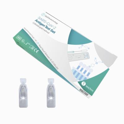 China Plastic SARS-CoV-2 Antigen Detection Kit Antigen Test Set Nasopharyngeal Swab 1 Piece for sale