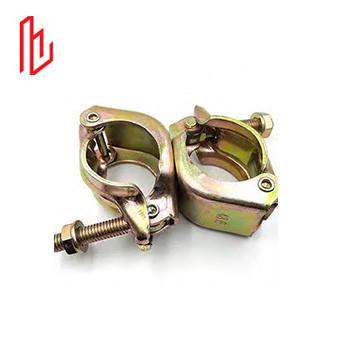 China Steel Scaffolding Double Couplers 3mm thick  Scaffold Swivel Coupler Q235B for sale