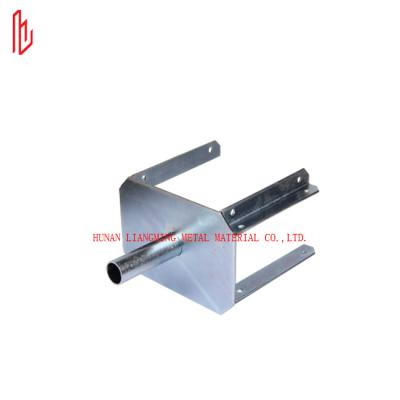 China Q235 Silver Scaffolding Prop Fork Head Formwork Prop Sleeve With Nut for sale