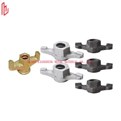 China 180KN Scaffolding Spare Parts D15 D20 Formwork Wing Nut Ductile Iron Casting for sale