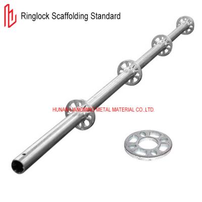 Китай HDG Ringlock Scaffolding Vertical Q235 Q345 Ringlock Scaffolding Standard (Стандарты HDG для вертикальных и вертикальных эскадрилий с кольцевым зазором) продается