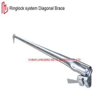 China Q195 Q235B Scaffolding Ringlock System Vertical / Level Type Scaffolding Diagonal Brace for sale
