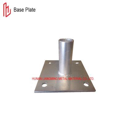 China Q235B Scaffolding Adjustable Base Plate 150x150mm Size Galvanized / Painted for sale