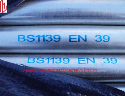 China EN39 Tubo de andamios galvanizados y sumergidos en caliente de diámetro exterior redondo de 48,3 mm en venta