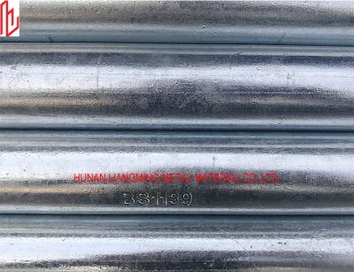 China BS1139 Galvanized Scaffolding Pipe 48.3mm / 60.3mm OD 1.8mm - 4.0mm Thickness for sale