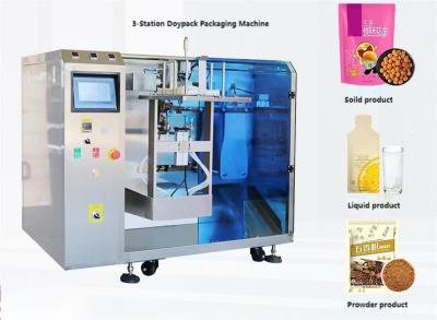 China Automatic Doypack Packaging Machine For Seasoning Powder, Particle Seed Coffee Powder for sale