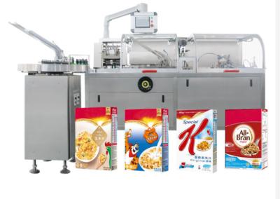 China Horizontale automatische Kartonierungsmaschine Süßigkeit GMP 1600 Kilogramm zu verkaufen