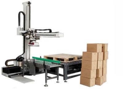 China Servo Box Robot Palletizer Machine For Bottles Bags Cartons 600kg for sale