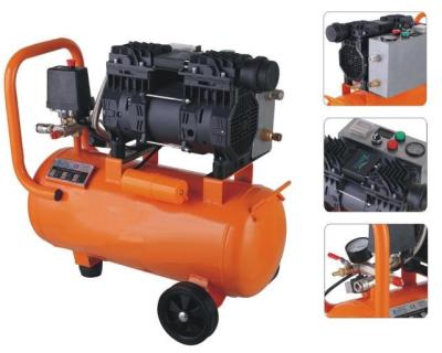 China 10 bar Oil Free Piston Compressor 50l Silent Orange 67mm 43KGS à venda