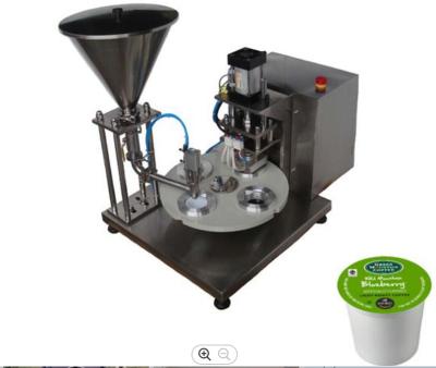 China Semi Auto 0.5KW Rotary Cup Filling Machine Yogurt Cup Sealing SN-1 for sale