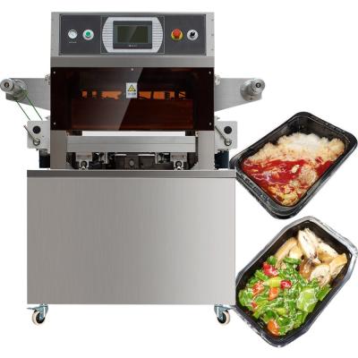 China 100m3 H Food Tray Sealing Machine Meal 450KG Vacuum Skin Packing Machine for sale