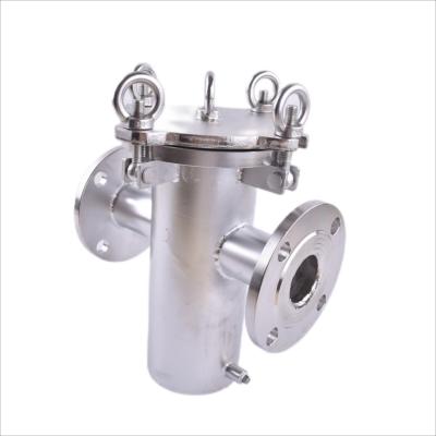 China basket type cast iron stainless steel water filter machine for water treatment water filter housing PN16 DN50 DN200 for sale