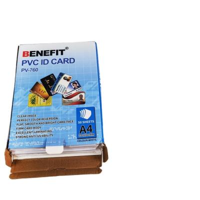 China JINCAI hot sale pvc price non-laminated inkjet printable pvc sheet for DIY cards for sale