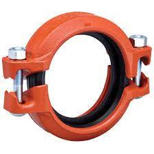 China Round 114mm Grooved Clamp Coupling For Fire Duct Piping Systems Seo Friendly zu verkaufen