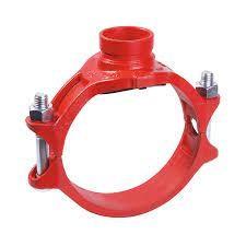 China Ductile Iron 2 Inch Flange Pipe Clamp Grooved Fittings And Couplings For Fire Fighting for sale