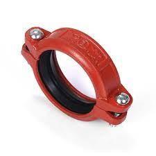 China Flexible Ductile Iron Grooved Clamp Coupling For Fire Duct Piping Systems for sale